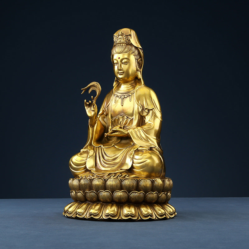 Aura Craft Feng Shui Guanyin Buddha meditation ornament, suitable for quiet rooms and study rooms 2