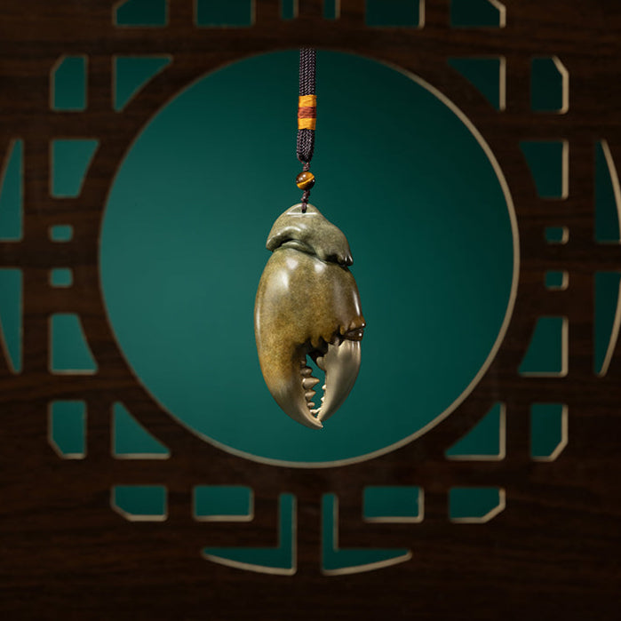 Aura Craft Feng Shui Taoist Handmade Crab Claws to Attract Wealth and Ward Off Evil Hanging Ornaments 2
