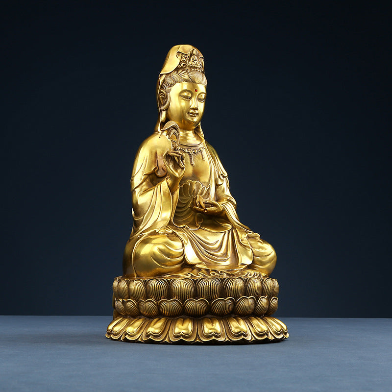 Aura Craft Feng Shui Guanyin Buddha meditation ornament, suitable for quiet rooms and study rooms 3