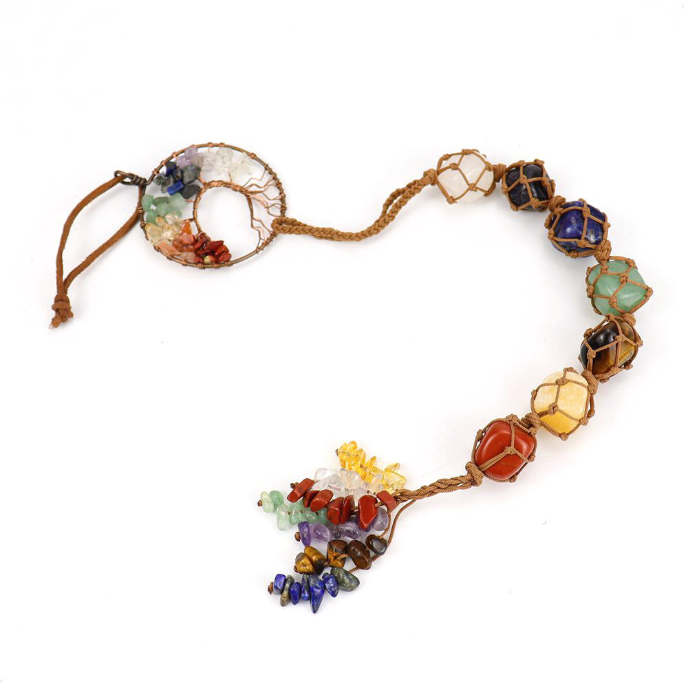 Aura Craft Tree of Life Seven Color Energy Gem Meditation Healing Hanging Ornament 3