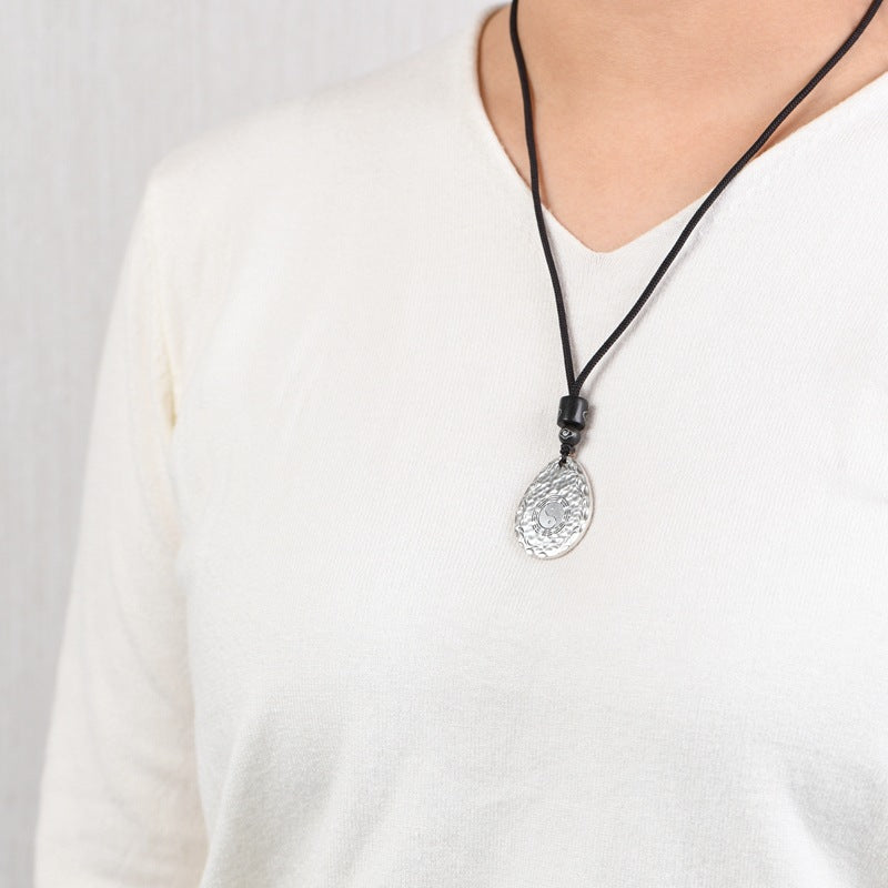 Aura Craft Feng Shui Yin Yang Bagua Lucky Blessing Amulet Necklace