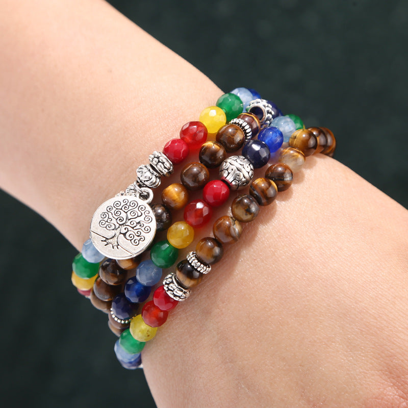 Aura Craft Natural Stone 108 Bead Meditation Rosary 2