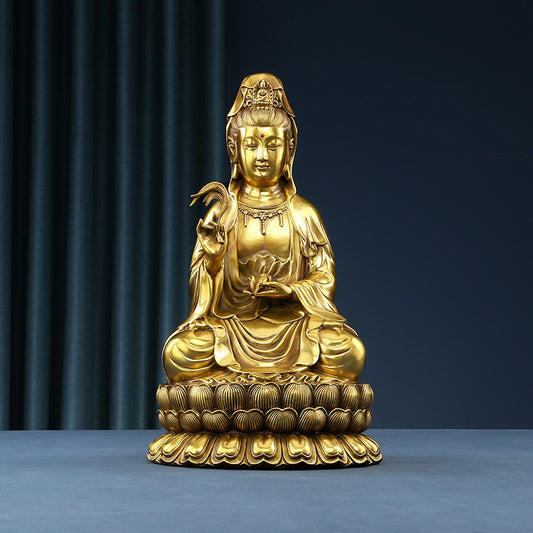 Aura Craft Feng Shui Guanyin Buddha meditation ornament, suitable for quiet rooms and study rooms 1