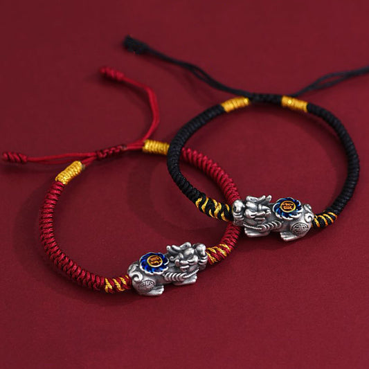 Aura Craft Pixiu Braided Red String Bracelet for Fortune and Evil 2