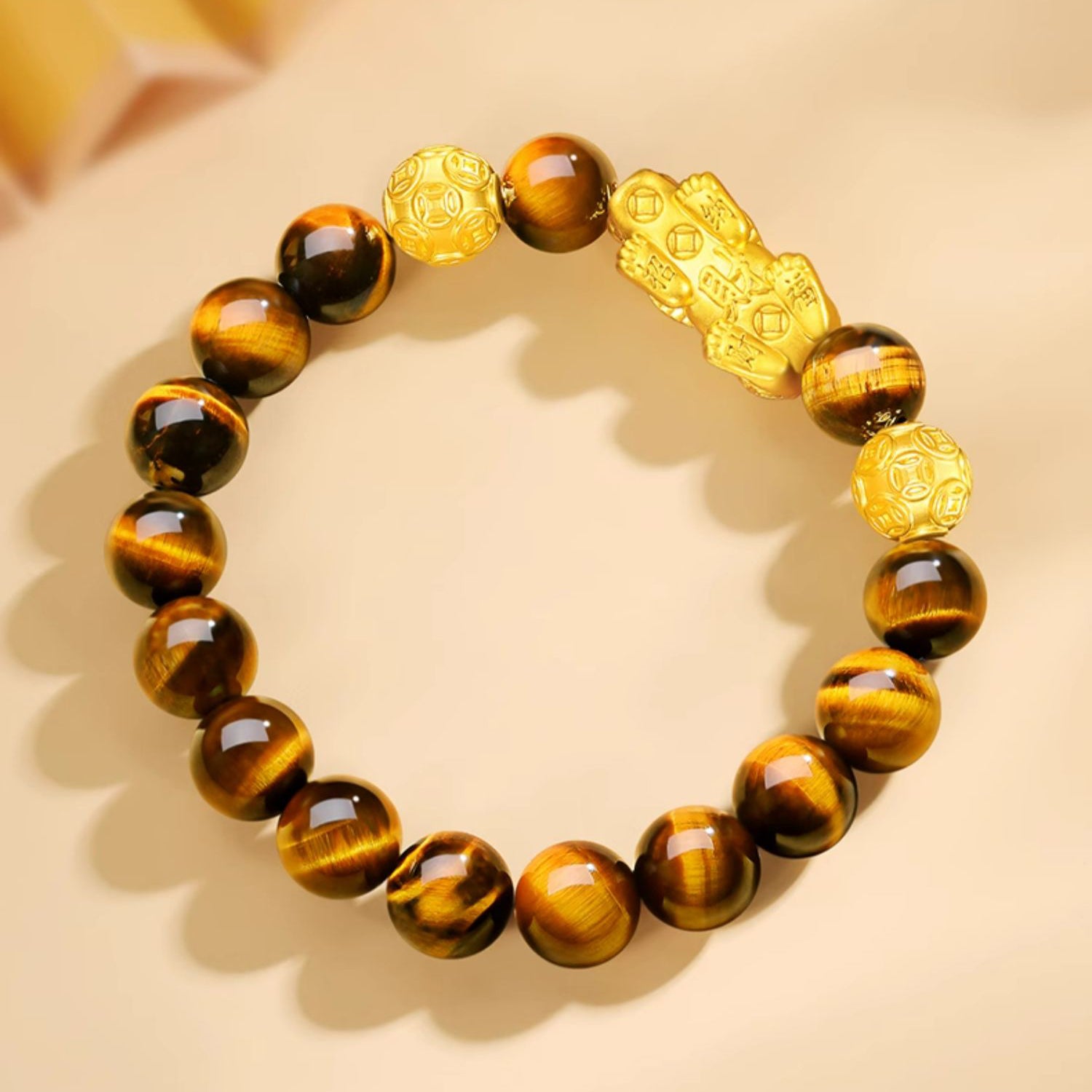Aura Craft Tiger's Eye Feng Shui Pixiu Fortune Bracelet 4