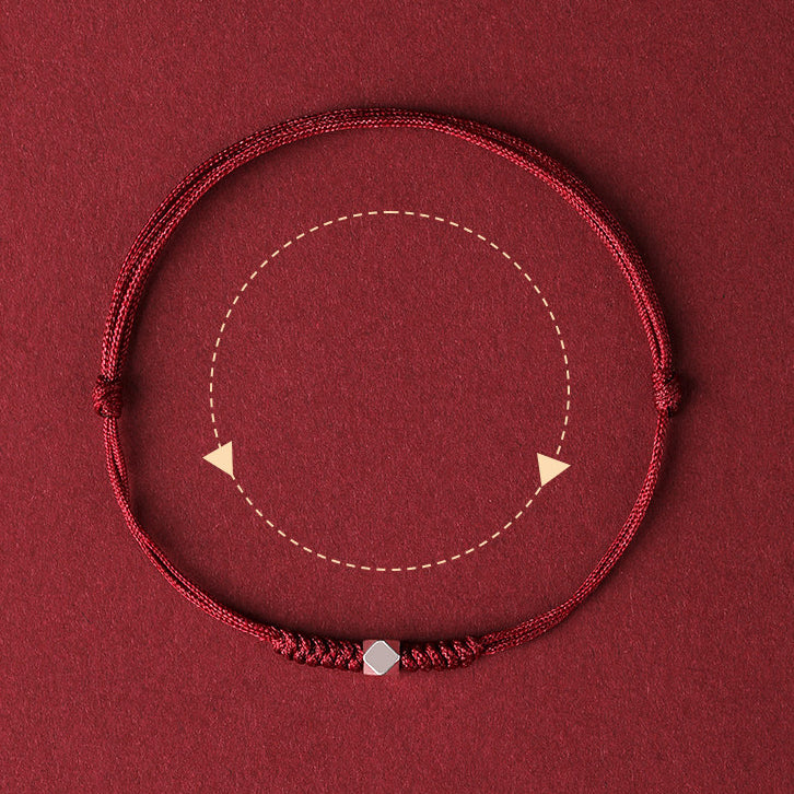 Aura Craft s925 sterling silver good luck beads red string bracelet 5