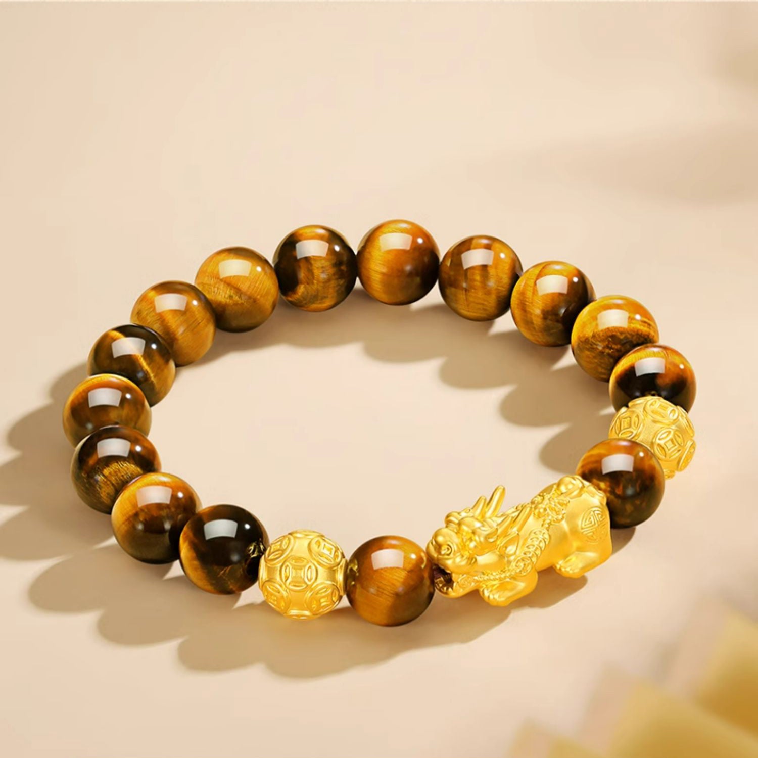 Aura Craft Tiger's Eye Feng Shui Pixiu Fortune Bracelet 2