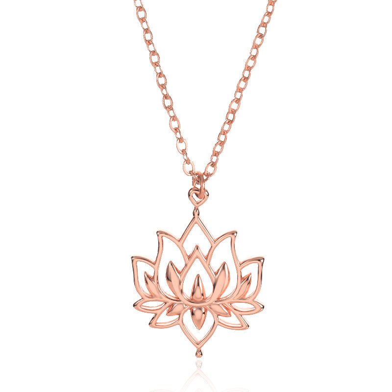 Aura Craft Hollow Lotus Meditation Health Blessing Necklace 6