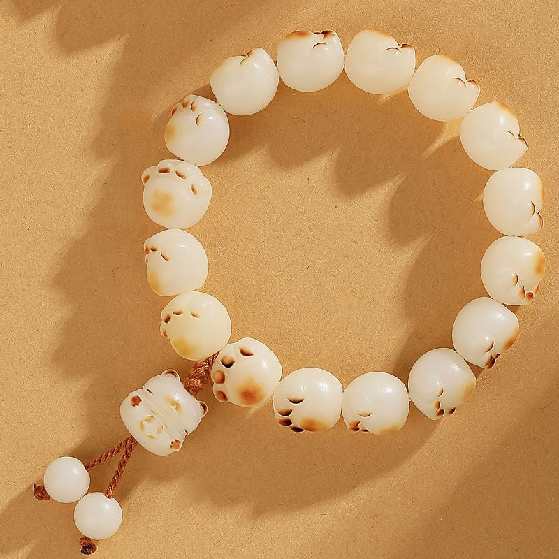 Aura Craft Lucky Cat's Paw Bodhi Root Bracelet 1