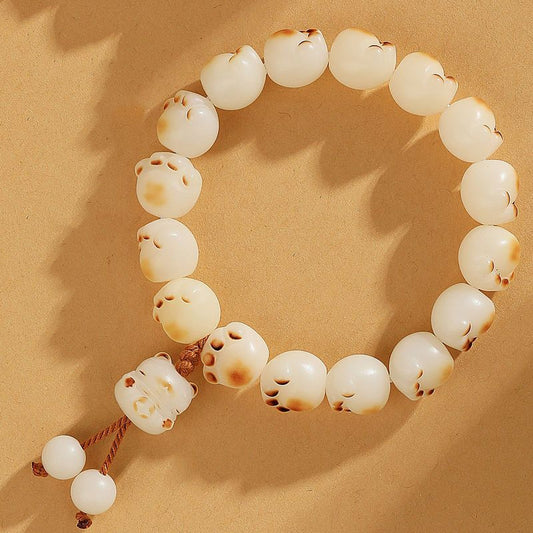 Aura Craft Lucky Cat's Paw Bodhi Root Bracelet 1