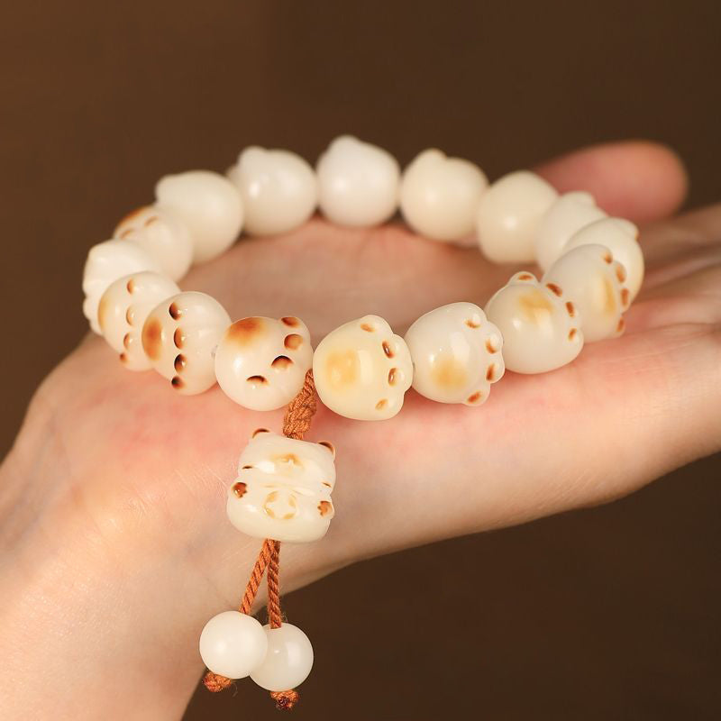 Aura Craft Lucky Cat's Paw Bodhi Root Bracelet 2