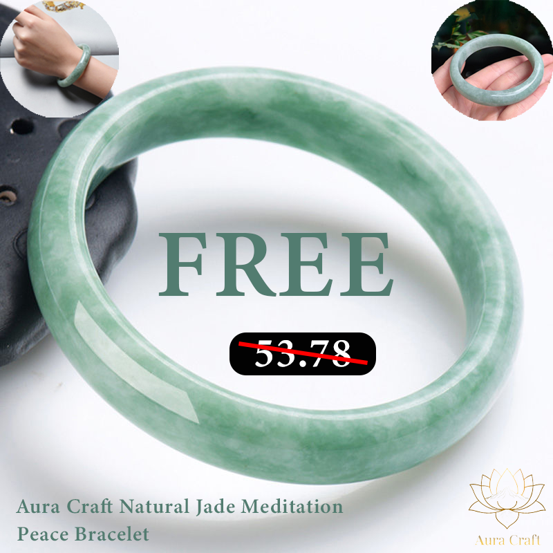 FREE Today：Aura Craft Natural Jade Meditation Peace Bracelet