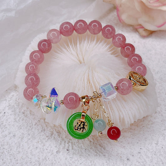 Aura Craft Strawberry Crystal Blessing Bracelet 1