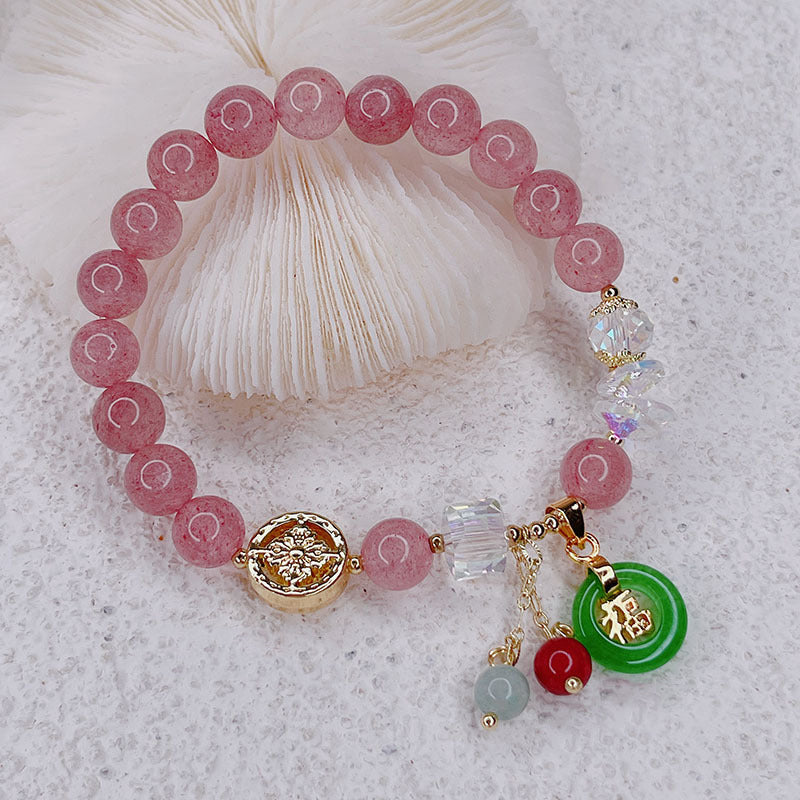 Aura Craft Strawberry Crystal Blessing Bracelet 3