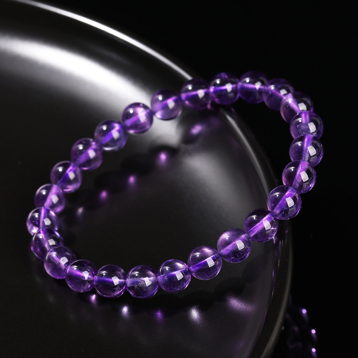 Aura Craft Natural Amethyst Meditation Blessing Bracelet 3