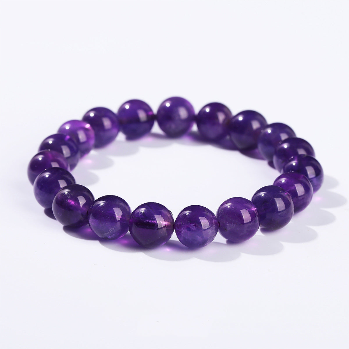 Aura Craft Natural Amethyst Meditation Blessing Bracelet 7