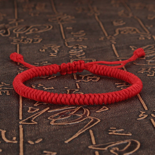 Aura Craft Lucky Red Thread Braided Blessing Couple Bracelet 1