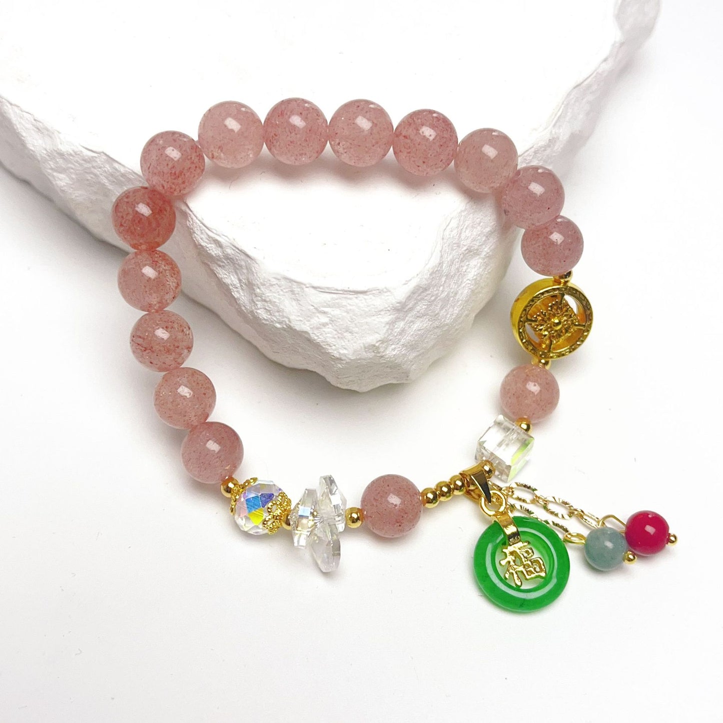 Aura Craft Strawberry Crystal Blessing Bracelet 2
