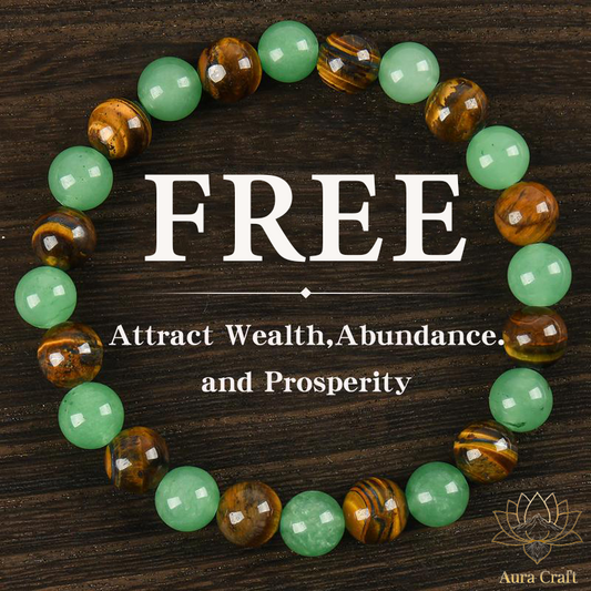 FREE Today：Green Agate Tiger Eye Fortune Attracting Bracelet