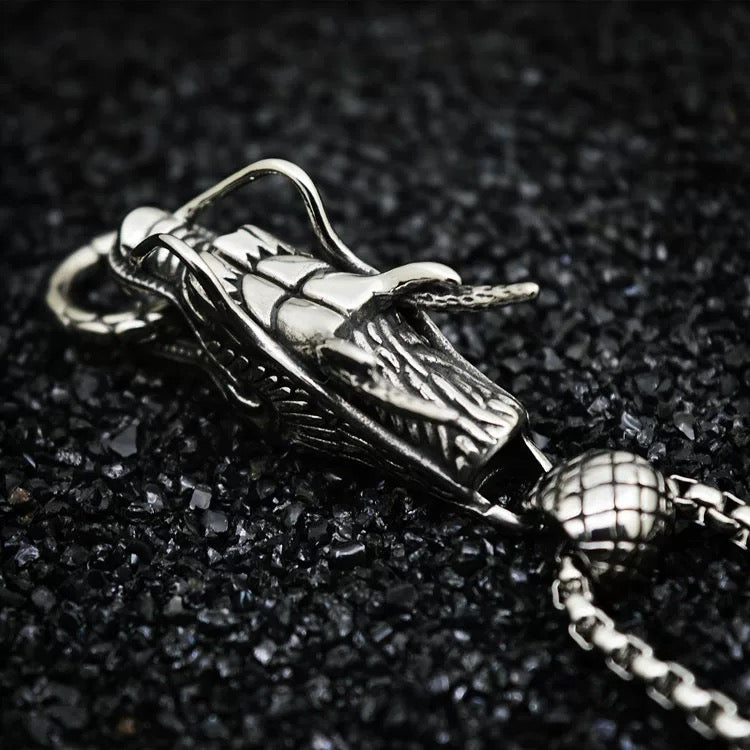 Aura Craft Oriental Dragon Amulet Pendant 4
