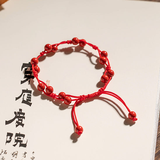 Aura Craft Good Luck Red String Red Agate Bracelet for Women