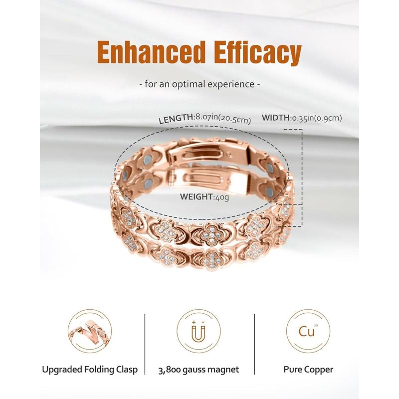 Aura Craft Pure Copper Health Bracelet with 3500 Gauss Magnetic Force 7