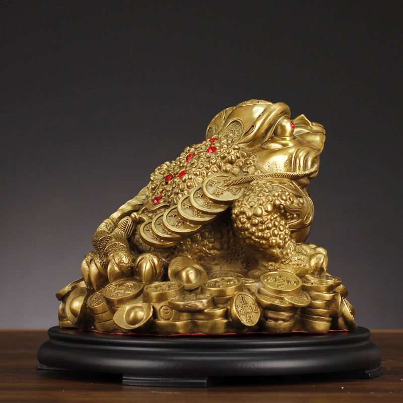 Aura Craft Feng Shui Fortune Toad Collecting Reiki Display piece 3