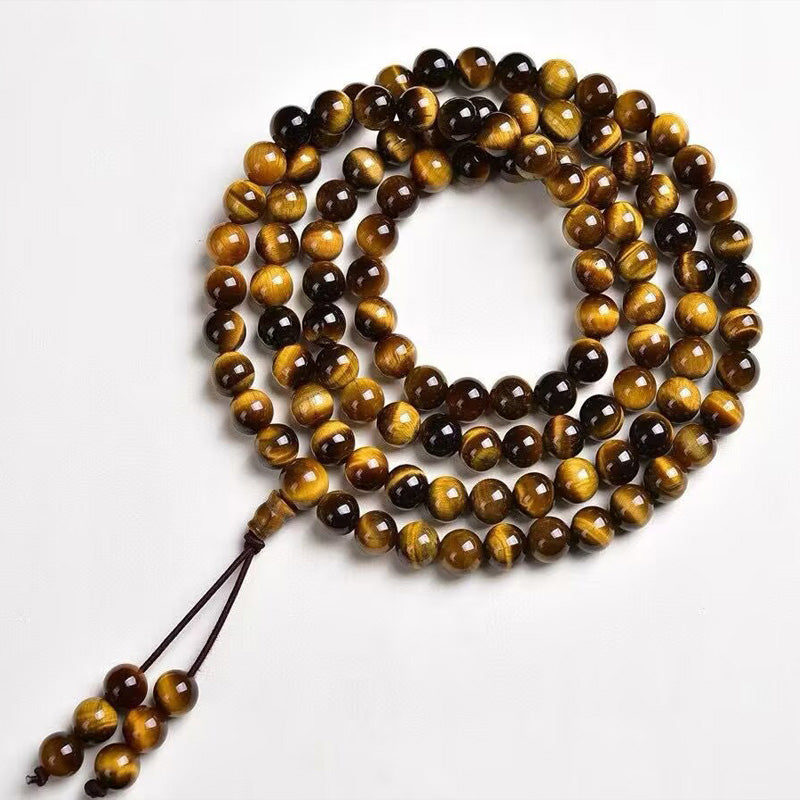 Aura Craft Tiger Eye Stone Concentration Meditation Beads Bracelet 3