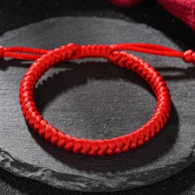Aura Craft Lucky Red Thread Braided Blessing Couple Bracelet 3