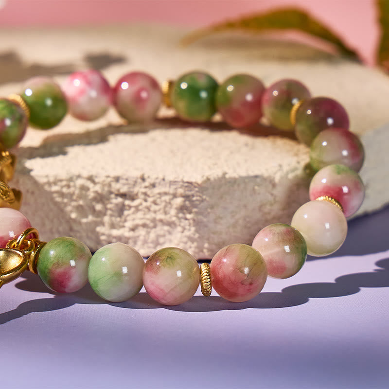 Aura Craft Jade Bead Pixiu Lucky Fortune Amulet Bracelet 4