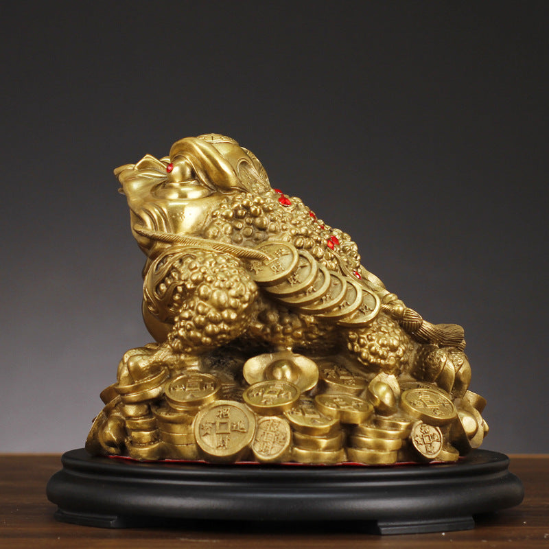 Aura Craft Feng Shui Fortune Toad Collecting Reiki Display piece 5