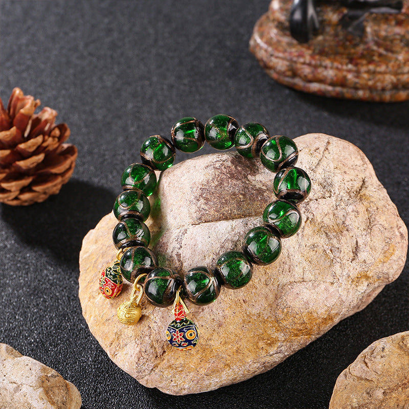 Aura Craft Feng Shui multicolored glass bracelet represents wisdom, wealth, destiny, health and luck 4
