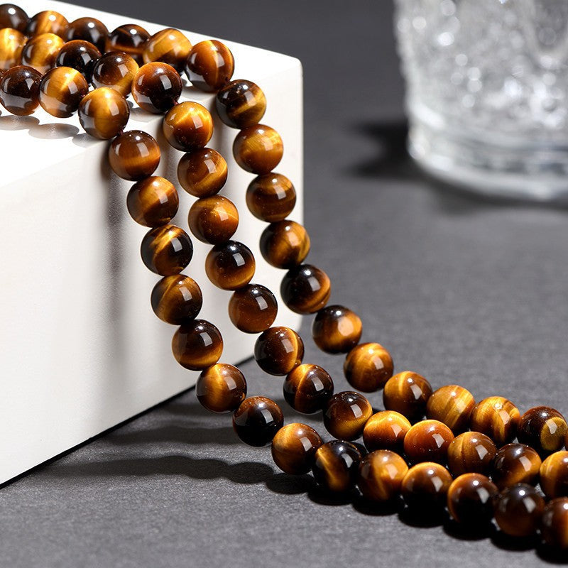 Aura Craft Tiger Eye Stone Concentration Meditation Beads Bracelet 4