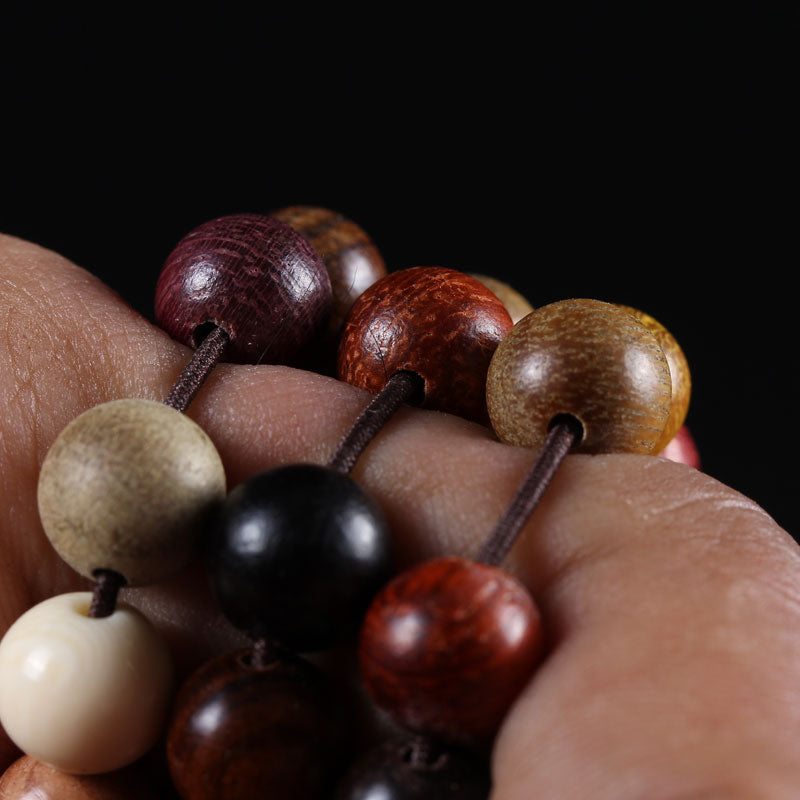 Aura Craft 108 natural wooden rosary for meditation and prayer to gather spiritual energy 6