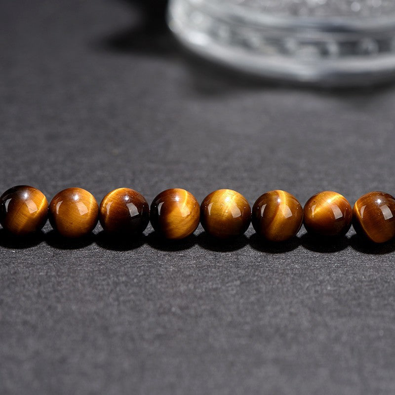 Aura Craft Tiger Eye Stone Concentration Meditation Beads Bracelet 5