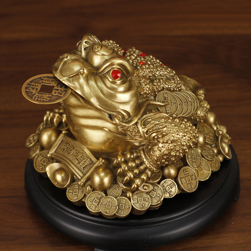 Aura Craft Feng Shui Fortune Toad Collecting Reiki Display piece 6