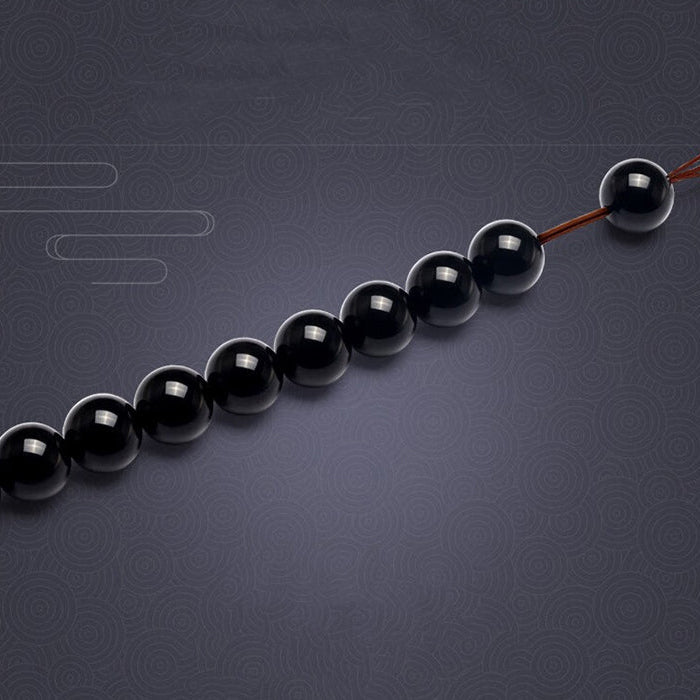 Aura Craft Feng Shui Wealth Obsidian Reiki Pixiu Bracelet 8