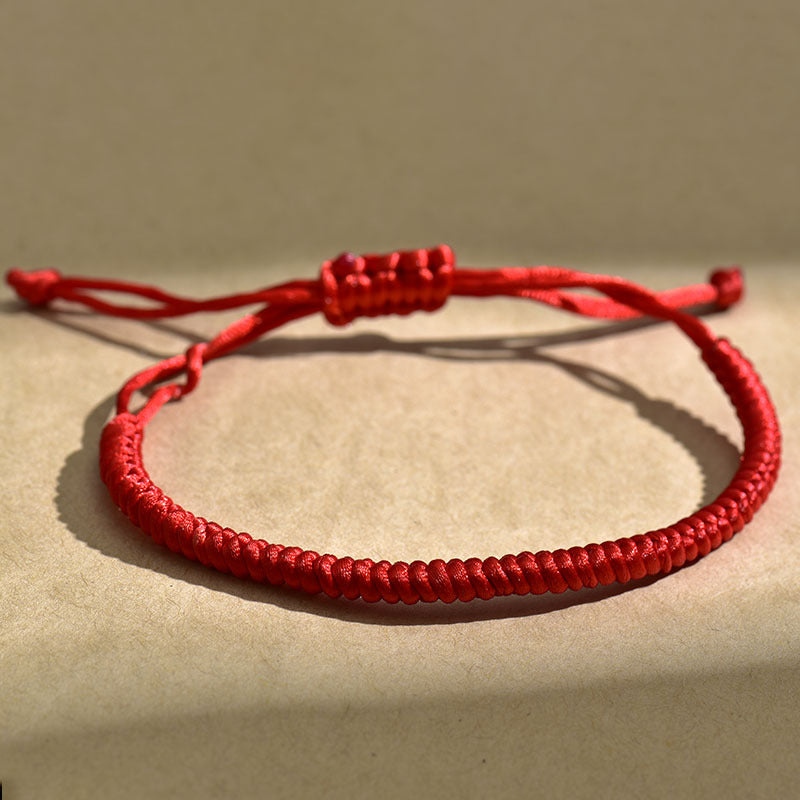 Aura Craft Lucky Red Thread Braided Blessing Couple Bracelet 6