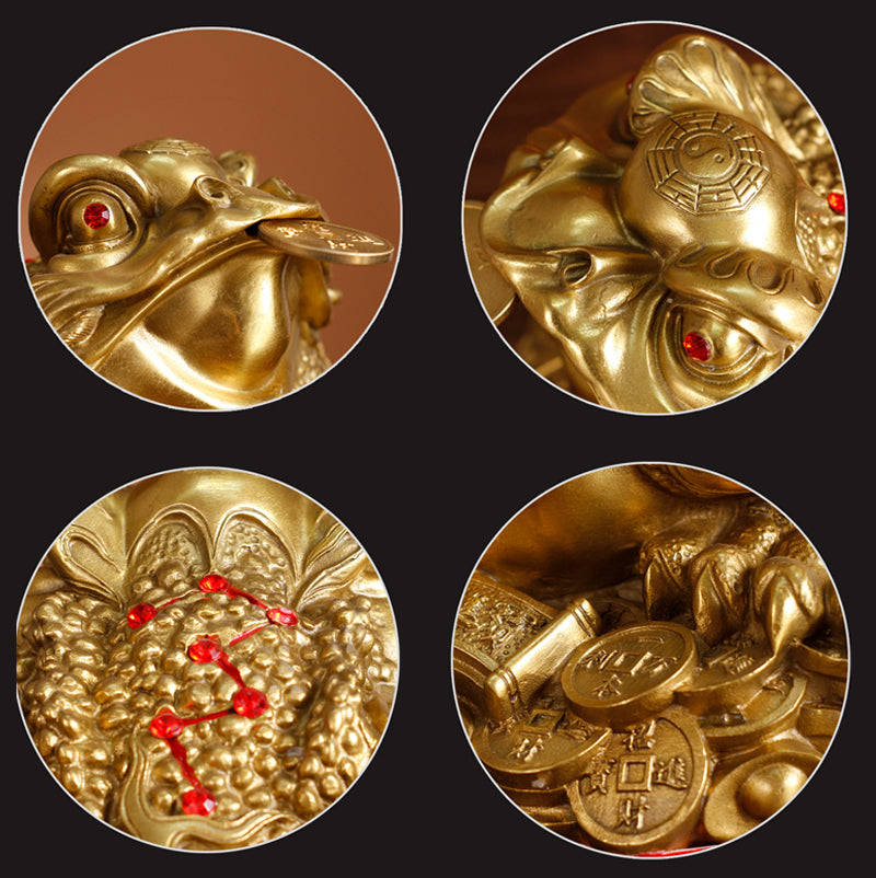 Aura Craft Feng Shui Fortune Toad Collecting Reiki Display piece 7