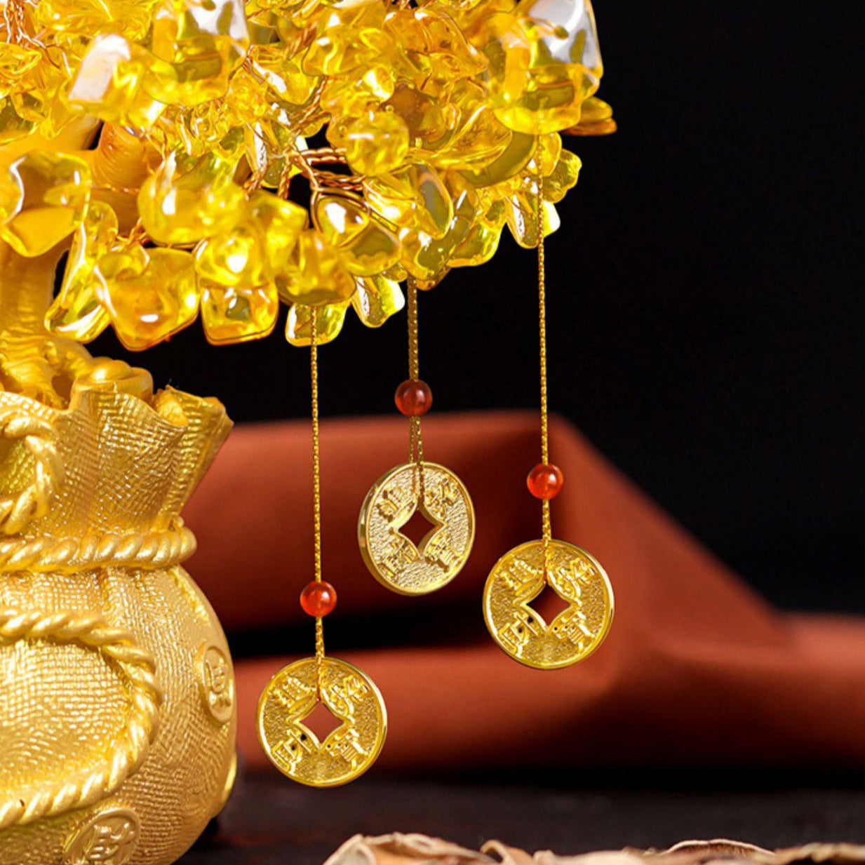 Aura Craft Feng Shui Collection Wealth Citrine Gathering Reiki Display piece 9