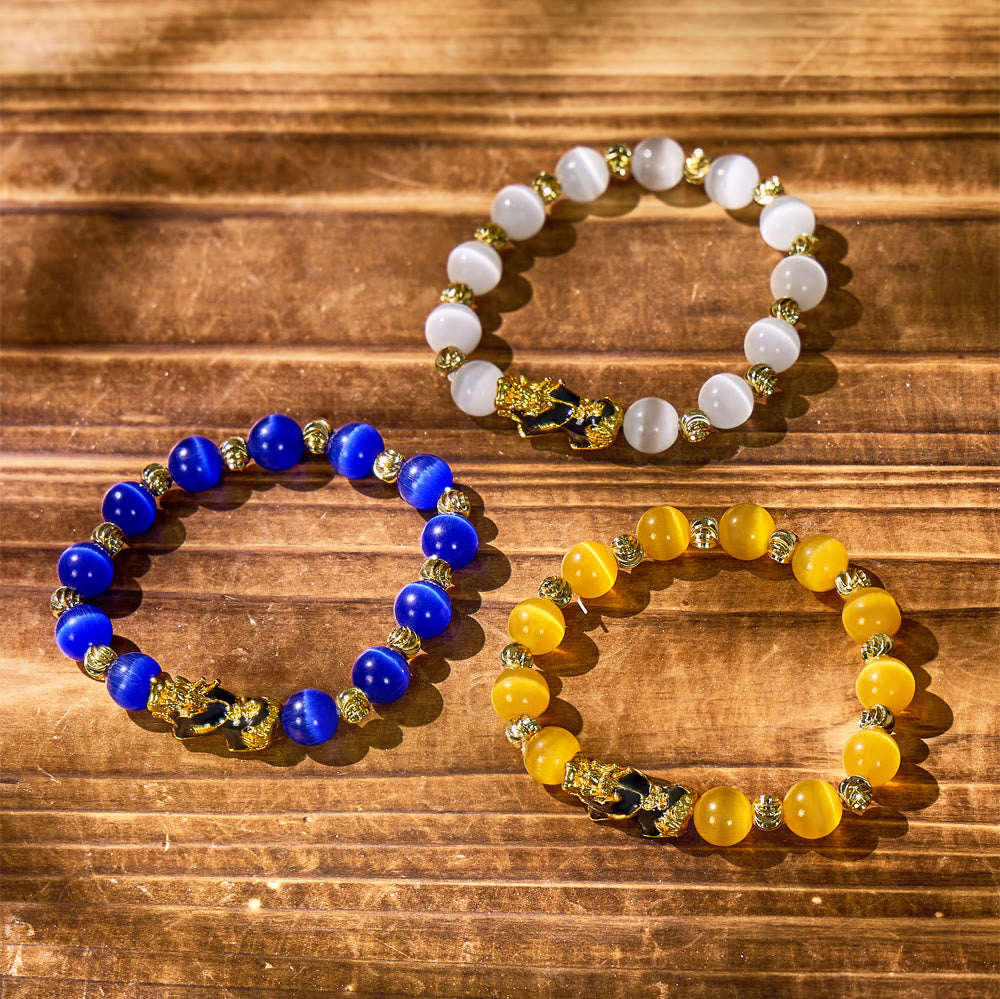 Aura Craft Cat's Eye Pixiu Lucky Fortune Bracelet 7