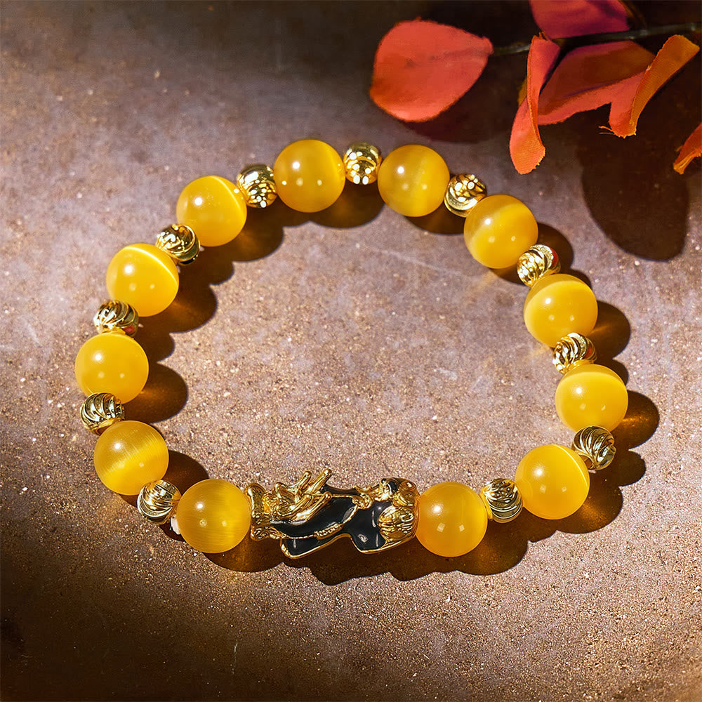 Aura Craft Cat's Eye Pixiu Lucky Fortune Bracelet 8
