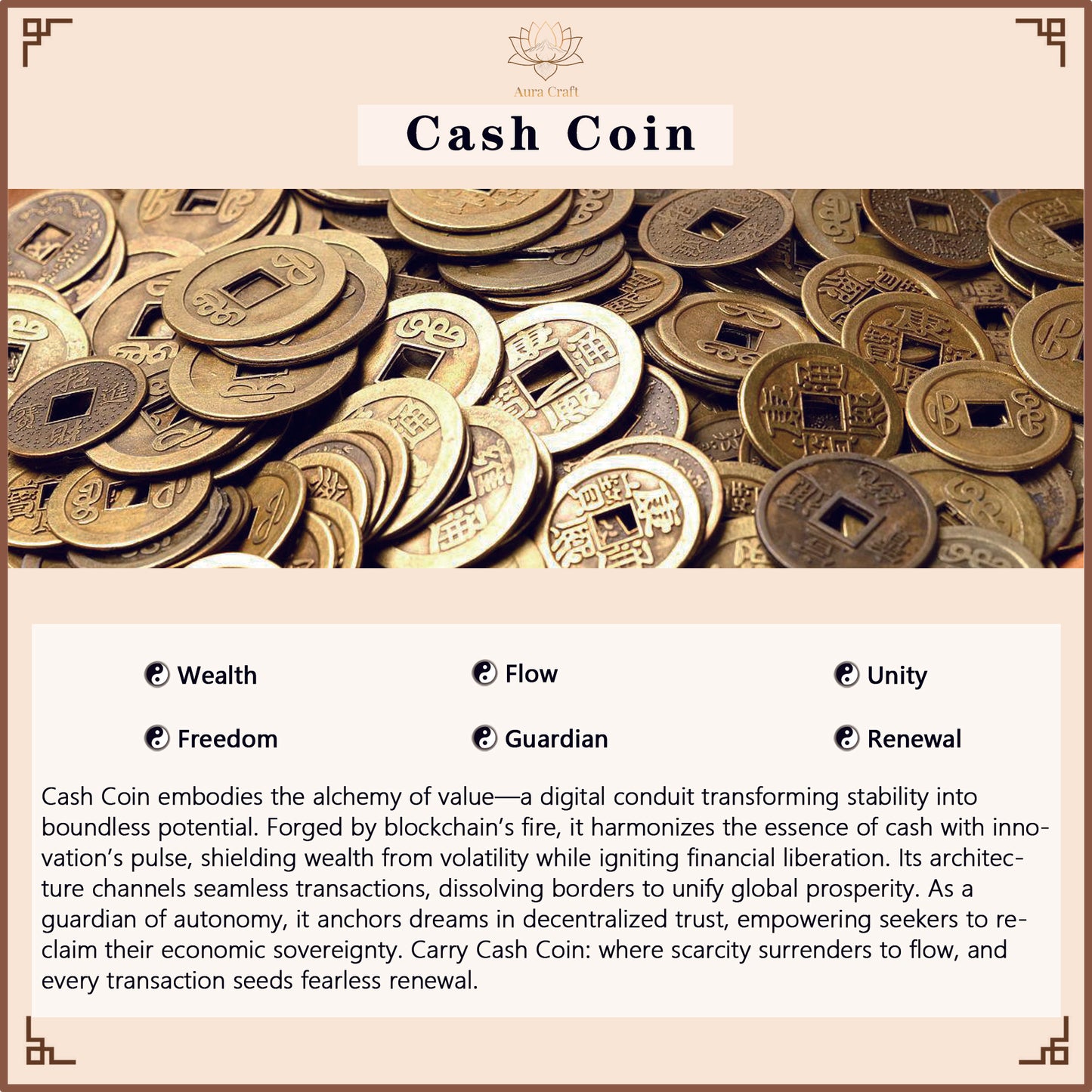 aura craft cash coin