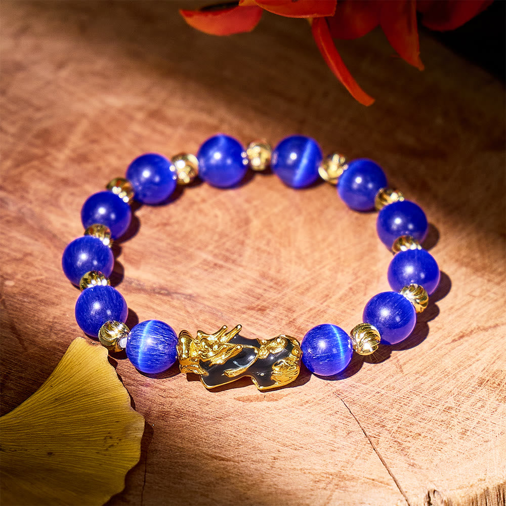 Aura Craft Cat's Eye Pixiu Lucky Fortune Bracelet 9
