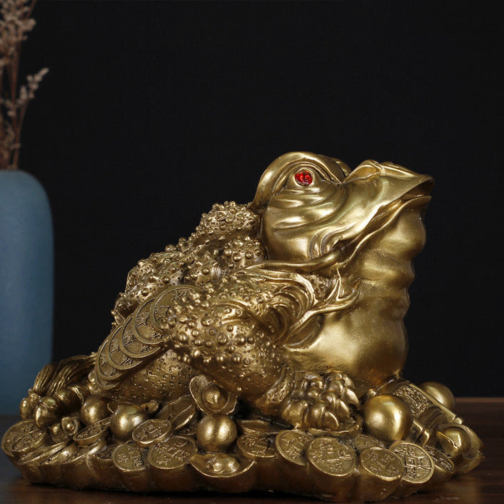 Aura Craft Feng Shui Fortune Toad Collecting Reiki Display piece 8
