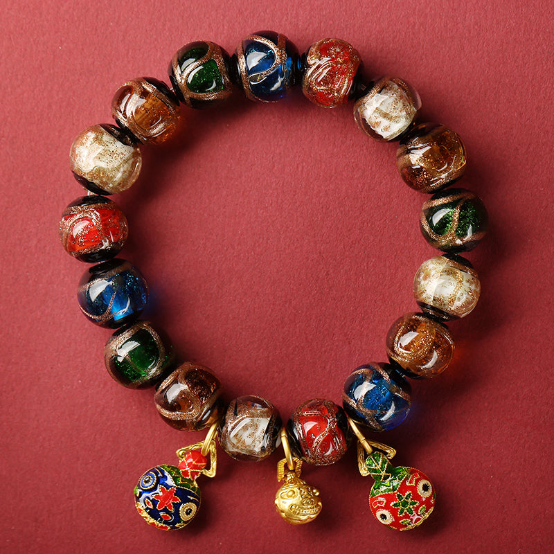 Aura Craft Feng Shui Perfect Guardian Wealth Knowledge Gold Devouring Beast Bracelet 7
