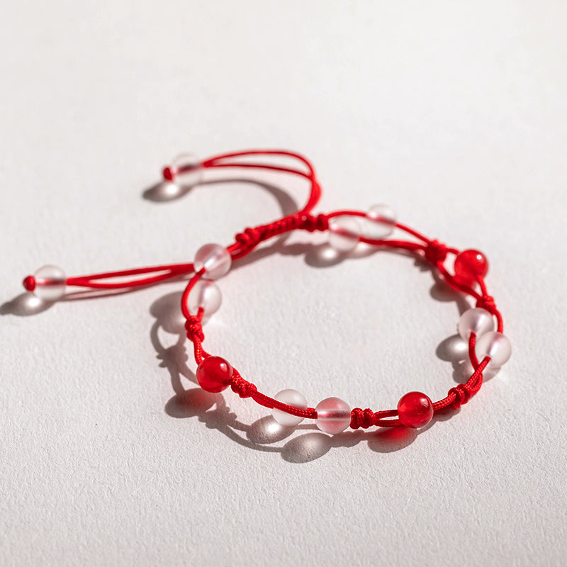 Aura Craft Good Luck Red String Red Agate Bracelet for Women