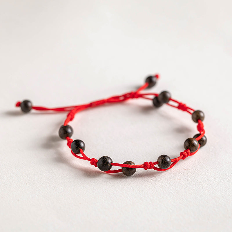Aura Craft Good Luck Red String Red Agate Bracelet for Women