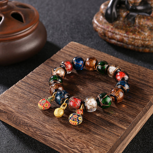 Aura Craft Feng Shui Perfect Guardian Wealth Knowledge Gold Devouring Beast Bracelet