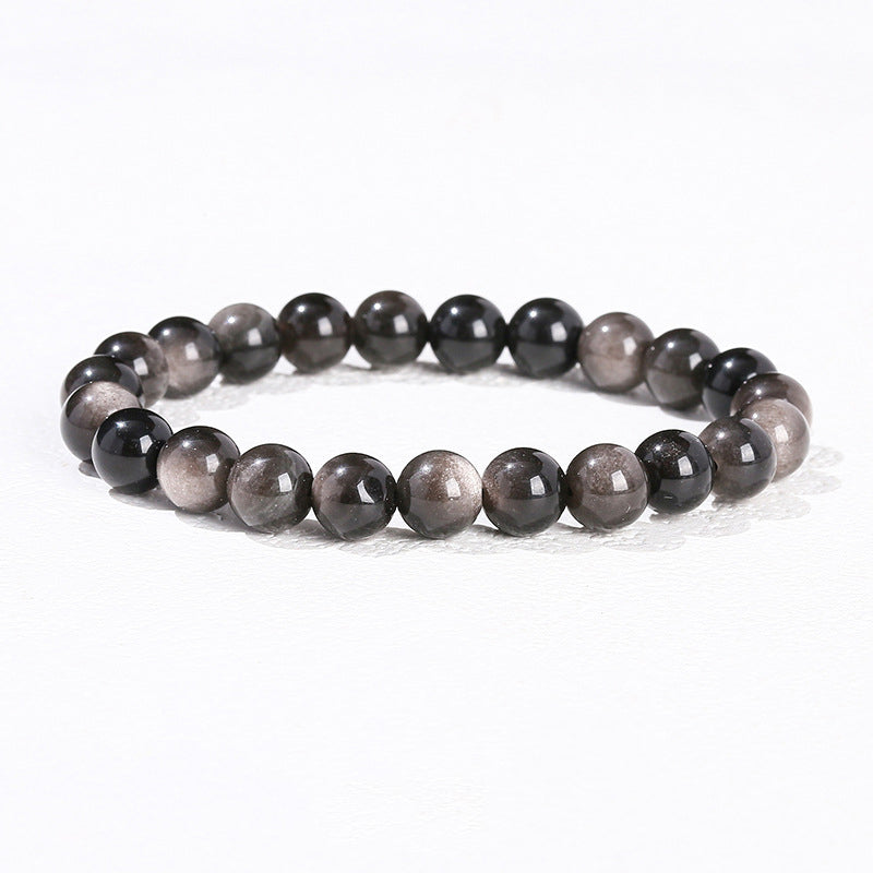 Aura Craft Natural Agate Crystal Gemstone Reiki Beaded Bracelet 18
